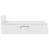 vidaXL Aufbewahrungsbett mit Matratze Wei&szlig; 120 x 190 cm Kunstleder