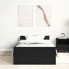 vidaXL Bettgestell ohne Matratze Schwarz Eichen-Optik 100x200 cm