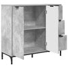 vidaXL Sideboard Beton Grau 89,5 x 33 x 82 cm Holzwerkstoff