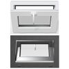 vidaXL Kellerfenster RISOR 60 x 40 cm PVC und Glas Anthrazit