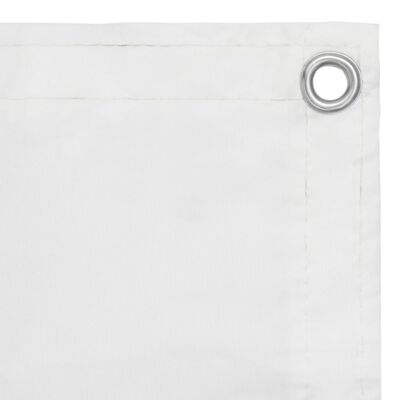 vidaXL Balkon-Sichtschutz Weiß 120x300 cm Oxford-Gewebe