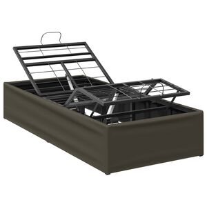 vidaXL Elektrisch verstellbares Bettgestell Grau 200 x 70 x 33,5 cm