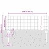 vidaXL Zaun mit Pfosten Grau 0,4 x 25 m Stahl und PVC