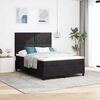 vidaXL Boxspringbett mit Matratze Schwarz 140 x 190 cm Stoff