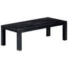 vidaXL Couchtisch Schwarz 110x50x35 cm Massives Mangoholz