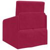 vidaXL Schlafsofa Weinrot 65 x 80 x 83 cm Samt