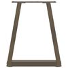 vidaXL Couchtischbeine V-Form 2 St&uuml;ck Naturstahl 38x(42-43,3) cm Stahl