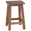 vidaXL Hocker Natur 30 x 30 x 47 cm Mahagoni Holz