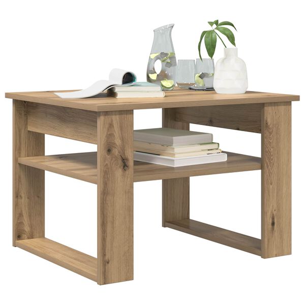 vidaXL Couchtisch Artisan-Eiche 64 x 54 x 44 cm Holzwerkstoff