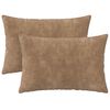 vidaXL Kissenbezug 2 pcs HEERLEN Taupe 50 x 75 cm Mikrofaser Fleece