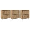 vidaXL Sideboards 3 stk. Artisan-Eiche