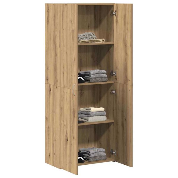 vidaXL Büroschrank mit Regal Artisan-Eiche 60 x 32 x 153 Holzwerkstoff