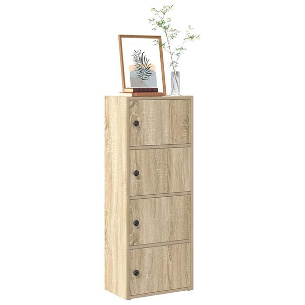 vidaXL B&uuml;cherregal Sonoma-Eiche 40x24x102 cm Holzwerkstoff