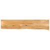 vidaXL Tischplatte mit Baumkante 140x20x3,8 cm Massivholz Mango