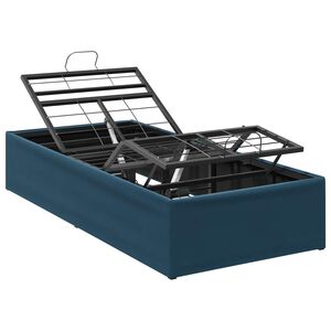 vidaXL Elektrisch verstellbares Bettgestell Blau 200 x 70 x 33,5 cm