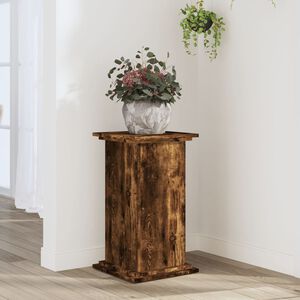 vidaXL Pflanzenst&auml;nder R&auml;uchereiche 33x33x60 cm Holzwerkstoff
