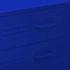 vidaXL Kommode Marineblau 80x35x101,5 cm Stahl