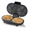 Bestron Doppel-Herzwaffeleisen ADWM730CO 1200 W Schwarz und Kupfern