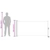 vidaXL Ausziehbare Seitenmarkise 120x300 cm Braun