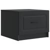 vidaXL Couchtisch mit Schubladen Schwarz 49 x 50 x 37 cm Holzwerkstoff