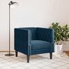 vidaXL Chesterfield-Sessel Blau Samt