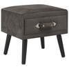 vidaXL Nachttisch Grau 40x35x40 Samt