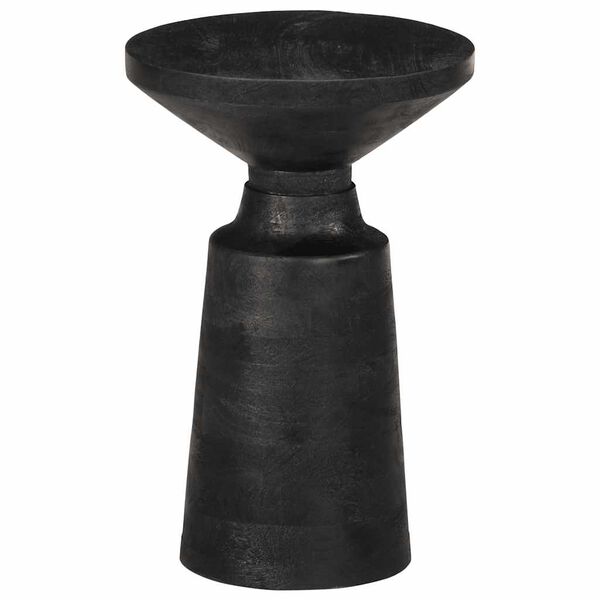 vidaXL Beistelltisch Schwarz &Oslash;33x50 cm Massivholz Mango
