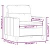 vidaXL Sofasessel Taupe 60 cm Stoff