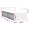vidaXL Boxspringbett mit Matratze Dunkelblau 90x190 cm Samt