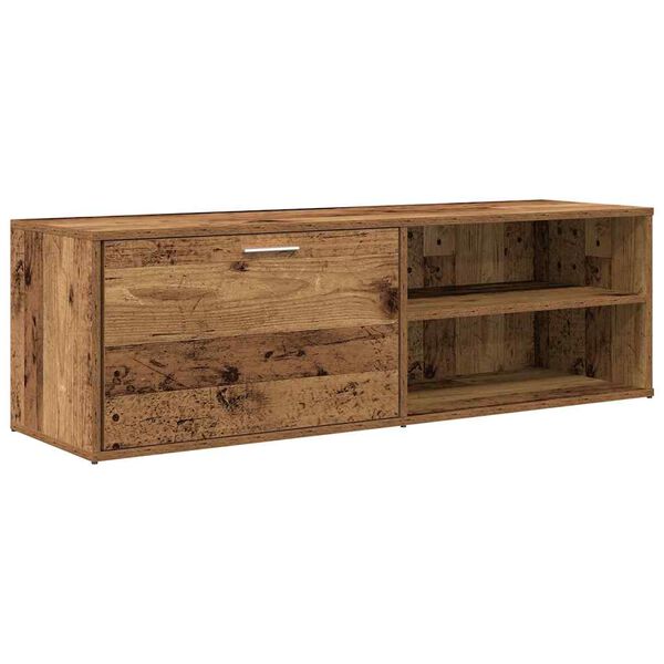 vidaXL TV-Schrank Altholz-Optik 120x34x37 cm Holzwerkstoff