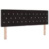 vidaXL Kopfteil Schwarz 160 cm Samt