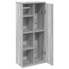vidaXL Badezimmerschrank mit Rollenhalter Grau Sonoma 39x22x90 cm