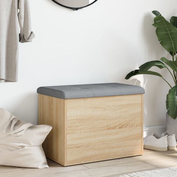 vidaXL Aufbewahrungsbank Sonoma-Eiche 62 x 42 x 45 cm Holzwerkstoff