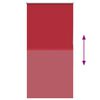 vidaXL Verdunkelungsrollo Rot 80x130 cm Stoffbreite 75,7 cm Polyester