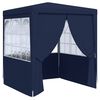 vidaXL Profi-Partyzelt mit Seitenw&auml;nden 2&times;2m Blau 90 g/m&sup2;