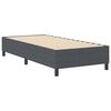 vidaXL Boxspringbett Dunkelgrau 80 x 200 cm Cordstoff