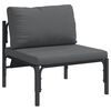 vidaXL Garten-Sofa-Set mit Kissen 6 pcs Anthrazit Stahl & Stoff