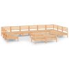 vidaXL 13-tlg. Garten-Lounge-Set Massivholz Kiefer