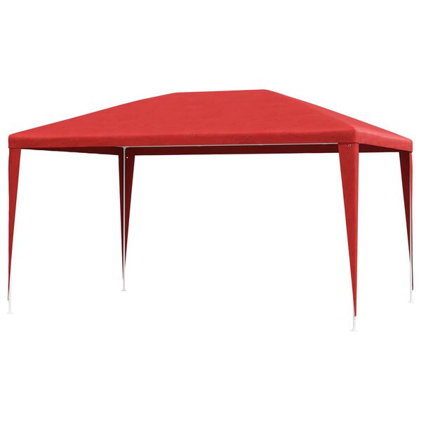 vidaXL Party-Zelt Rot 400 x 300 x 255 cm PE und Stahl