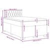vidaXL Boxspringbett mit Matratze Rosa 120x190 cm Samt