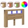 vidaXL LED-Kopfteil Artisan-Eiche 140x18,5x103,5 cm Holzwerkstoff
