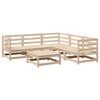 vidaXL 6-tlg. Garten-Sofagarnitur Massivholz Kiefer