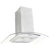 vidaXL Insel-Dunstabzugshaube 90 cm Edelstahl 756 m&sup3;/h LED