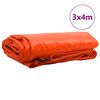 vidaXL Plane 650g / m² Orange 3 x 4 m Canvas mit PVC-Beschichtung