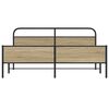 vidaXL Metallbett ohne Matratze R&auml;uchereiche 183x213 cm