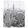 vidaXL Raumteiler klappbar 160 x 170 cm New York bei Tag Schwarz-Wei&szlig;