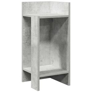 vidaXL Beistelltisch mit Ablage Betongrau 25,5x27x60 cm