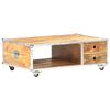 vidaXL Couchtisch 89x59x33 cm Massives Raues Mangoholz