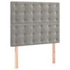 vidaXL Kopfteil Hellgrau 100 x 5 x 118/128 cm Samt