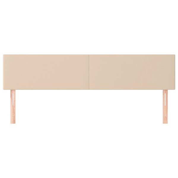 vidaXL Kopfteile Cappuccino-Braun 180x5x78/88 cm Kunstleder